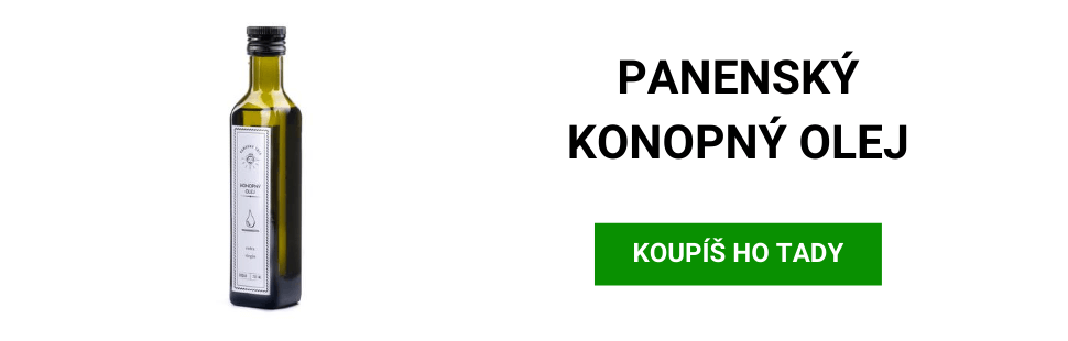 Panensky lisovaný konopný olej banner